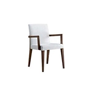 Silla en piel blanca 4