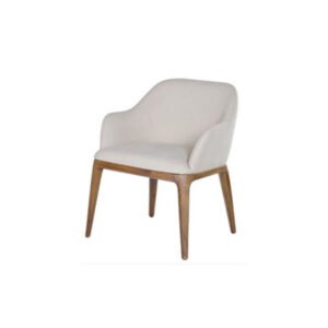Silla en piel blanca 5