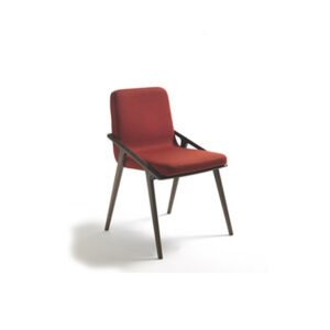 Silla piel roja
